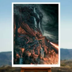 Smaug The Fire-Drake: A Dire Menace! -Model Figures Sales Shop smaug the fire drake a dire menace the lord of the rings feature 2